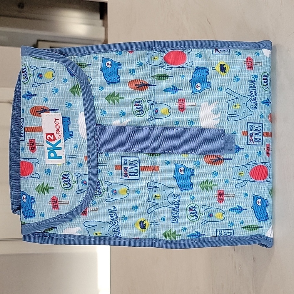 PK2 FREEZABLE Lunch Bag Tote FOR LUNCH, DRINKS, BOTTLES.